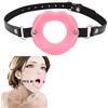 Accos Love Apribocca, sex toys in silicone, labbra per bocca SM, fetish SM, plug per bocca regolabile in schiuma, restrizioni per bondage slave, sex toys sexy per bocca aperta (rosa)