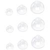 TopHomer Amplificatore udito Cupola Aperto Ear Tip Trasparente Morbido Silicone Ear Tappi Auricolari 9PCS