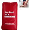 GNAUMORE Cuscinetti Terapia Caldo e Freddo, Impacchi Gel Sollievo dal Dolore, Cuscinetti Rinfrescanti Riutilizzabili, Rosso 1pc