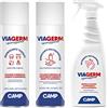 Camp Viagerm, Kit Igienizzante per Tessuti Spray 500ml, Multisuperficie Spray Alcool 70% 500ml, Multisuperficie Spray 750ml