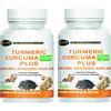 Hyper Turmeric Curcuma Plus Integratore Alimentare con Curcuma Zenzero Pepe Nero. Alto dosaggio di Curcumina e Piperina 2 flaconi da 60 Compresse. Prodotto in Italia.