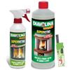 Magazzini GM Diavolina Supervetro, Detergente Pulitore Specializzato ad Azione Extra Forte per Pulire a fondo i Vetri di Camini e Stufe dalla Fuliggine con Accendino GM (3, 500ml Spray)