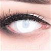 MeralenS Lenti a contatto Bianche con porta lenti a contatto Blind White Mentalist morbide comode da indossare e ideali per Halloween o Carnevale senza correzione …