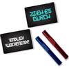 M&M Smartek Tubi in alluminio & ZIEH ES DURCH & Final Weekend carte Snuff Snorter Sniffer Snuffer (variante 3)