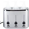 Brrnoo Bottiglia Scalda Olio Massaggio, Scalda Olio Massaggio 3 Bottiglie Crema per Lozione a Temperatura Regolabile Riscaldata per Salone di Bellezza Fornitura SPA Spina UE 220 V