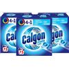 Calgon Compresse addolcitori d'acqua 4 in 1, detergente per lavatrice, rimuove odori, calcare e residui, pulizia profonda, dimensioni: XL, 3 confezioni da 75 pezzi (la confezione può variare)