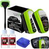NNBWLMAEE Visione chiara, visione chiara autoglasreiniger, pulitore per parabrezza auto, spazzola per la pulizia del film oleoso, previene pioggia e nebbia per finestrini auto (2 Set)