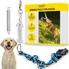 YES4QUALITY Asta a molla per Pitbull - Extra resistente, sicuro, giocattolo da tirare e costruire muscoli, corda da traino inclusa - 2 diverse capacità molle lo rendono perfetto per cani di taglia media e grande