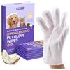 HICC PET Pulizia Asciugamani deodoranti per cani e gatti, veterinario raccomandato ipoallergenico idratante e nutriente pelliccia Pet Care Asciugamani (6 pezzi, odore di cocco)