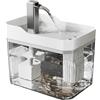 gifyym Fontana Automatica per Gatti - Fontana per Acqua Senza Fili per Gatti | Batteria Staccabile da 4000mAh Senza Fili | 1,5L Dispositivo Intelligente per Idratare Facile da Pulire | Idratazione per