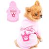 PAIDEFUL Magliette per Cane Felpe con Cappuccio per Cani di Taglia Piccola e Media Ragazze Rosa Corona Viziata Principessa Maglietta in Cotone Vestiti da Chihuahua Abbigliamento per Gatti Animali S