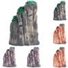 INOOMP 6pezzi Miniature Rockery Decorazione per Acquario da Finti Sassi per Paesaggi Acquatici Decorazione Realistica per Pesci e Piante per Piccoli Acquari e Ambienti Interni