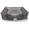 Ligo Buddy Confort - Cuccia per cani Lettino per cani idrorepellente antigraffio in Nylon,realizzata in Italia.Cuscino per Cane, uso interno/esterno. XS/S: 50 X 60 cm, ANTRACITE/GRIGIO