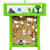 AntHouse - Formicaio di Sabbia | Kit T 3D 15x15x1,5 cm | Fattoria di Formiche Verde | Formiche Incluse