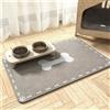 DOTBUY-SHOP Tappetino Sotto Ciotola Cani Assorbente,Tappetini Sottociotola in Diatomite per Gatti Tappeto Sotto Ciotola Asciugatura Rapida con Fondo in Gomma Antiscivolo (Grigio chiaro E,30x40cm)