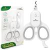 GLÜCKPET Tagliaunghie Professionale per Gatti, con Luce LED e UV per Batteri, Certificato CE et RoHS