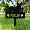 AGEUIRPOD Targa Commemorativa Personalizzata in Metallo per Animali Domestici con Testo/ Nome/Data, Commemorativo per Cani Defunti, Lapide Personalizzata per Cane Gatto, Giardino DecorazioneTombale Animali
