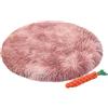 FANSU Cuscino per Cani Gatti, Colore Sfumato Inverno Cuscino Cani, Lavabile Peluche Materassino Cane, Cucce per Cani da Interno Caldo Morbida e Soffice Cuccie per Gatti (M 50x50x3cm,Prugna)