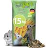 UNCLE PET Eggersmann Uncle Pet 15 kg di cibo per conigli - muesli di coniglio premium - cibo per conigli con il potere naturale di erbe e carote - accessori per conigli (sacco da 15 kg)