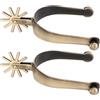 YFSAN 2 pezzi Western Spurs R ust R ust Tossic Tossice F ree Vintage Zinc Lega Spurs con attrezzatura per gli speroni per cavalli per gli amanti degli equestri