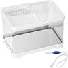 Generico Mini Acquario | 30cm Vaso Decorativo Pesci | Acquario Compatto Betta Da Scrivania Casa | Serbatoio Trasparente Facile Da Pulire In As E Pp - perfeto Per Betta, Guppy, Tartarughe, medus In Casa, Uffi