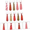CIYODO 10 Pezzi Cravatte Natalizie Per Cani Collare Animali Domestici Accessori Per Festival Materiale Resistente