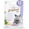 Cat&Rina lettiera vegetale per gatti al tofu da 5,5l. Si smaltisce nell'organico o nel wc. Sabbia anti odore, Profumazione Lavanda, 12 pezzi