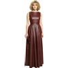 Fatto a mano Abito in pelle aderente fatto a mano design elegante casual Maroon Club nuovo...