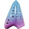 LJERFSW Ocarina A Tre Canne AC Strumento A Fiato Professionale Per Esercitazioni Strumento Ocarina Professionale(Purple)