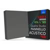 Addictive Sound Pannelli Fonoassorbenti Premium 50x50x11 cm, Grigio | Linea Premium: tessuto 265 g/m2, Classe A EN ISO 11654, kit di montaggio parete e soffitto