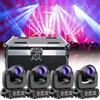 Yespick 4 unità 100W LED RGBW Teste Mobili luci dj Proiettori Discoteca con Flycase Flight Case per feste di nozze, gruppi di chiesa, spettacoli, bar