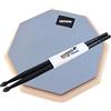 Keepdrum DP-GY8 - Pad per esercizi da 8, colore grigio + bacchette 5BB Black 1 paio
