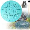 Generic Tambour de Pluie pour Jardin, Tambour de Pluie per Giardino Esterno con Dita, Tamburo a Lingua in Acciaio a 9 Toni, Strumento a Percussione per Educazione Musicale, Concerto, Guarigione Mentale, Yoga