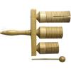Stagg 14890 blocco 3 x Tone Güiro con battente in legno