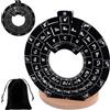 Bsbkoj Guitar Music Theory Disc, Sturdy Chord Wheel, 4.72x0.08 Inches, Music Learning Tool, Compact Lightweight, Precise of Fifths for Guitarists, Bassists, Pianists