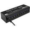 Shaman Alimentatore Isolato Shaman MP-50 MultiPower per Pedalboard/Pedali Effetto (fino a 10 dispositivi, uscite DC stabilizzate: 8x 9V, 1 x 12V / 18V, incl. adattatore jack, cavo reverse)