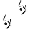 ibasenice 2sets Microfono Portatile Per Registrazione Microfono Da Smartphone Design Compatto Per Karaoke e Live Streaming Facile Da Usare Compatibile Con Tablet e Computer