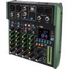 Asixxsix Mixer Digitale, Mixer Audio Bluetooth USB Digitale a 6 Canali Plug and Play Console per Mixer Audio per PC Portatile Professionale con Interfaccia OTG per Registrazione in Studio