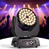 U`King Teste mobili LED 36 x 10W RGBW Disco Light 4 in 1 Zoom Beam Wash Effetto dmx512 Illuminazione palcoscenico per Natale, feste, club, concerti, matrimoni, eventi discoteca