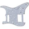 VATTEA Battipenna per chitarra Fender a 8 fori per viti HS Pickup Strat (4 strati bianco perlato)