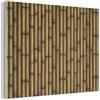 MuchoWow© Decorazioni Casa 80x60 cm Pannelli Acustici Fonoassorbenti Parete Pannello Fonoassorbente Decorativo Insonorizzanti Per Pareti Isolante Acustico Intemperie - Bambù - Marrone