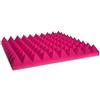 keyhelm s.r.l. Pannello Fonoassorbente Piramidale 6cm Verniciato Magenta - 50x50cm - Pacco da 4(1m²)
