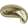 LIZHAYG Palla Da Discoteca Sfera da discoteca fusa da 28 cm, specchio riflettente, decorazione for la casa, estetica fatta a mano, sfera a specchio fondente for mensola da tavolo(Gold)