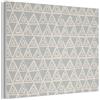 MuchoWow© Pannelli Decorativi Fonoassorbenti 80x60 cm Parete Quadri Isolamento Acustico Fonoassorbente Isolante Fonoisolanti Pannello Decorativo Insonorizzanti Motivo - Triangolo - Blu - Grigio