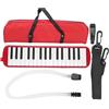 Itonash IRIN Melodica 32 Tasti Strumento Musicale a Fiato Adatto per Borsa da Allenamento per Principianti (Rosso)