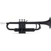 Classic Cantabile MardiBrass Tromba in ABS Plastica - Valvole Perinet - 510g leggera - Foratura: 11,6 mm - incl. Bocchino e Custodia - opaca nera