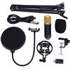 Zerone BM800 microfono a condensatore kit studio sospensione Boom Scissor braccio scheda audio, con Mic sospensione Scissor braccio,per studio di registrazione e Brocasting