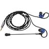 EIMSOAH Auricolari da Gioco Auricolari Cablati Leggeri e Rimovibili da 3,5 Mm per Telefoni Cellulari PC Tablet Laptop, con Cancellazione del Rumore Cuffie per Giochi in Streaming Live, Nucleo (Blu)