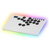 NLOFIN Leverless Arcade Stick 16 tasti controller senza leva, bastone da combattimento RGB personalizzato per PS4/PS5/PC/Switch/Steam, controller in alluminio supporta hot-swap e SOCD (bianco)