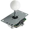 CFTGIW Controller USB Fai-da-te Joystick Ovali con Bilanciere per Computer con Controllo per Gioco Bianco e Avvia il Gioco e Controller JoystickJoystick Fai da TeJoystick ArcadeJoystick ParteArcade